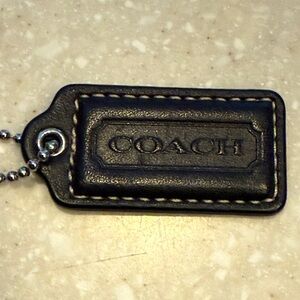 Coach Leather Tag Black Brown? GUC